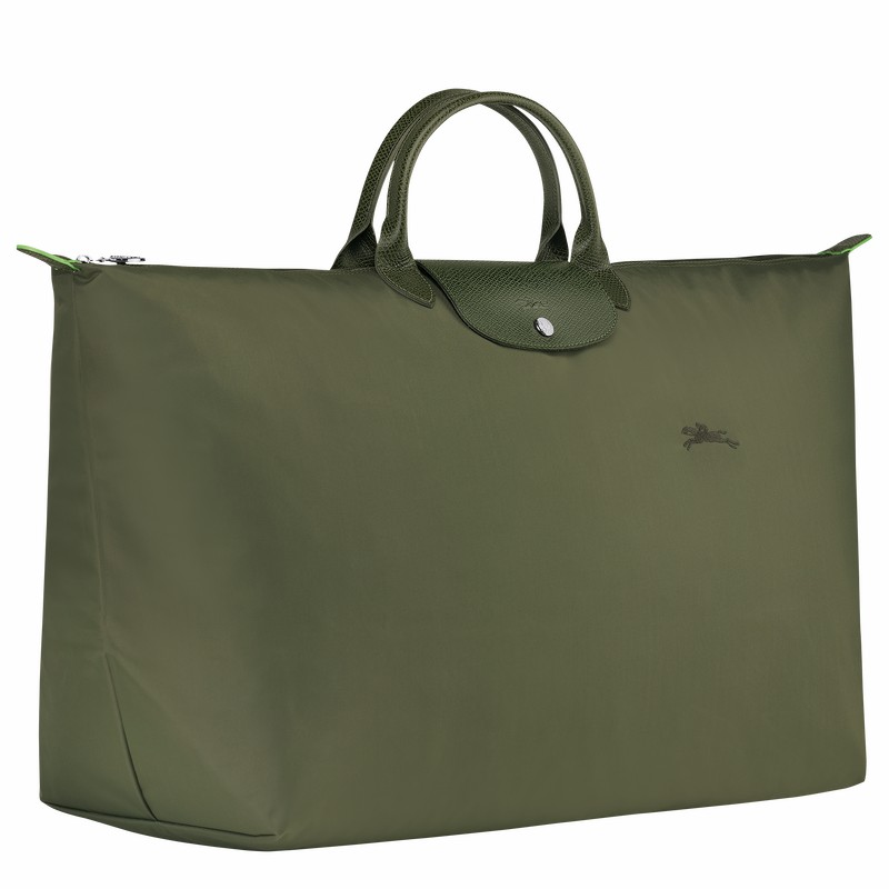 Torby Podróżne Longchamp Le Pliage Green M Męskie Zielone Polska | L1625919479-