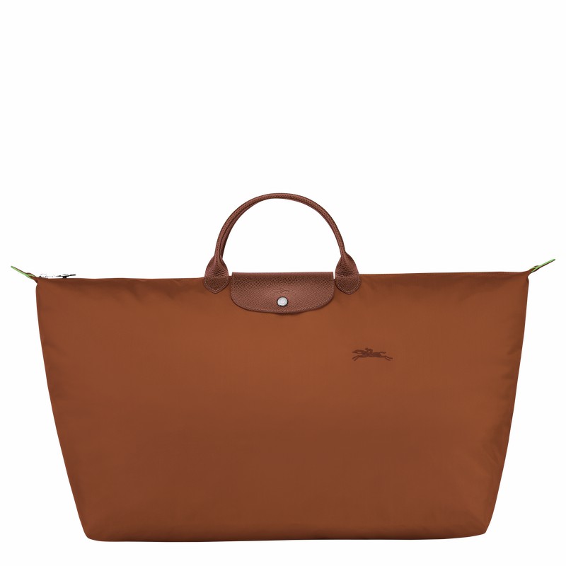 Torby Podróżne Longchamp Le Pliage Green M Męskie Brązowe Polska | L1625919504-