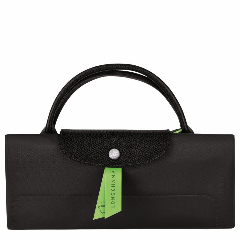 Torby Podróżne Longchamp Le Pliage Green M Męskie Czarne Polska | L1625919001-