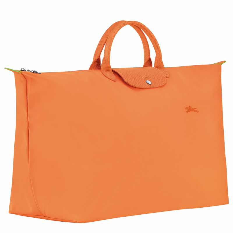 Torby Podróżne Longchamp Le Pliage Green M Damskie Pomarańczowe Polska | L1625919P54