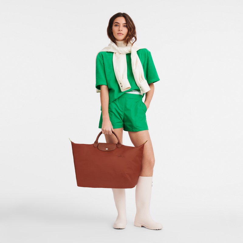 Torby Podróżne Longchamp Le Pliage Green S Męskie Brązowe Polska | L1624919404-