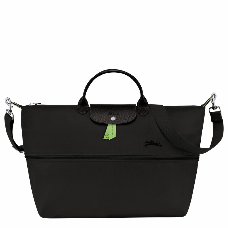 Torby Podróżne Longchamp Le Pliage Green expandable Damskie Czarne Polska | L1911919001