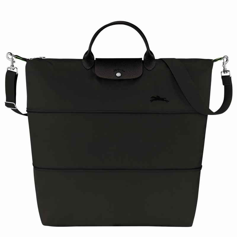 Torby Podróżne Longchamp Le Pliage Green expandable Damskie Czarne Polska | L1911919001