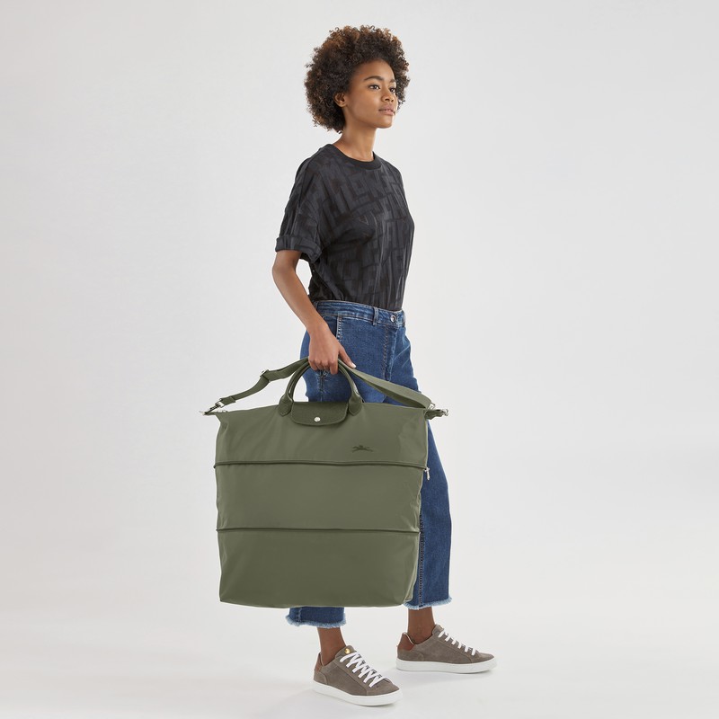 Torby Podróżne Longchamp Le Pliage Green expandable Damskie Zielone Polska | L1911919479