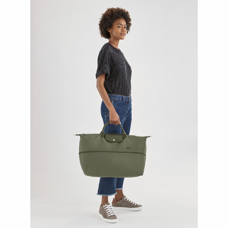 Torby Podróżne Longchamp Le Pliage Green expandable Damskie Zielone Polska | L1911919479