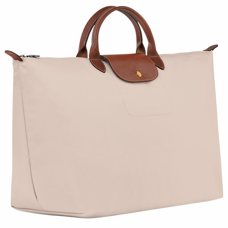 Torby Podróżne Longchamp Le Pliage Original S Męskie Białe Polska | L1624089P71-