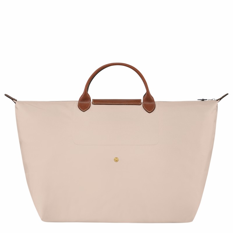 Torby Podróżne Longchamp Le Pliage Original S Męskie Białe Polska | L1624089P71-