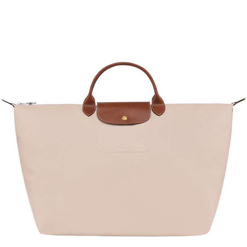 Torby Podróżne Longchamp Le Pliage Original S Męskie Białe Polska | L1624089P71-