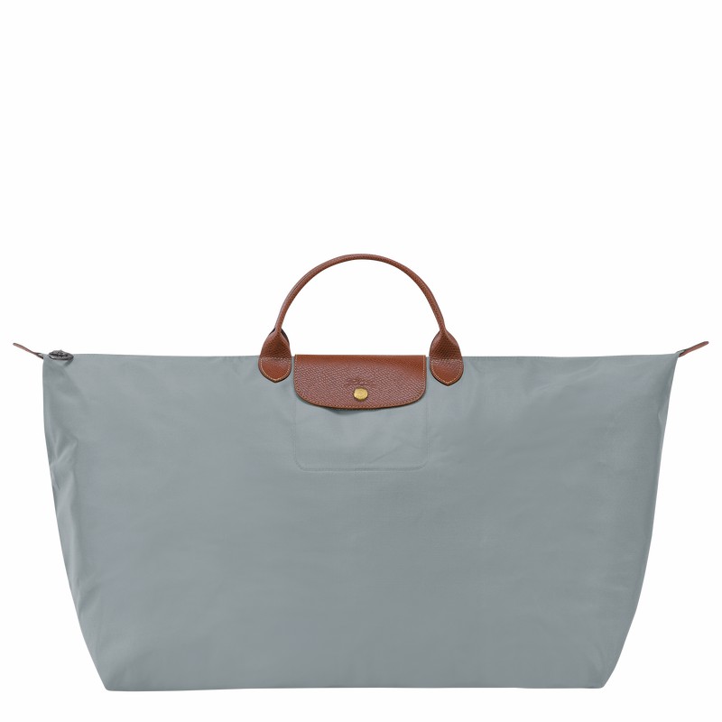 Torby Podróżne Longchamp Le Pliage Original M Męskie Szare Polska | L1625089P80-