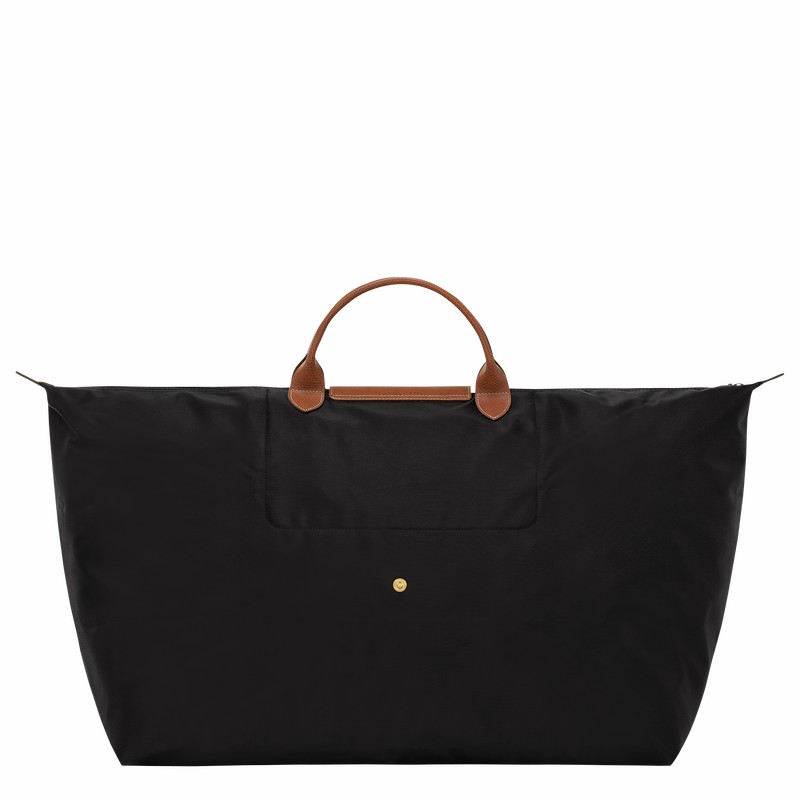 Torby Podróżne Longchamp Le Pliage Original M Męskie Czarne Polska | L1625089001-