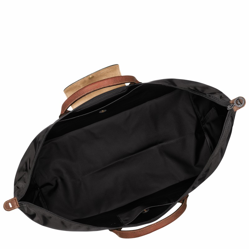 Torby Podróżne Longchamp Le Pliage Original M Męskie Czarne Polska | L1625089001-