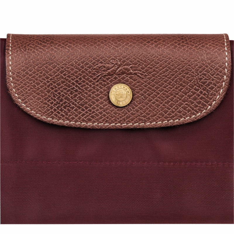 Torby Podróżne Longchamp Le Pliage Original S Męskie Bordowe Polska | L1624089P87-