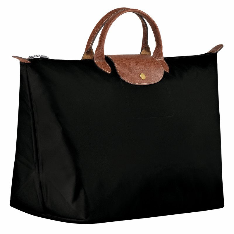 Torby Podróżne Longchamp Le Pliage Original S Męskie Czarne Polska | L1624089001-