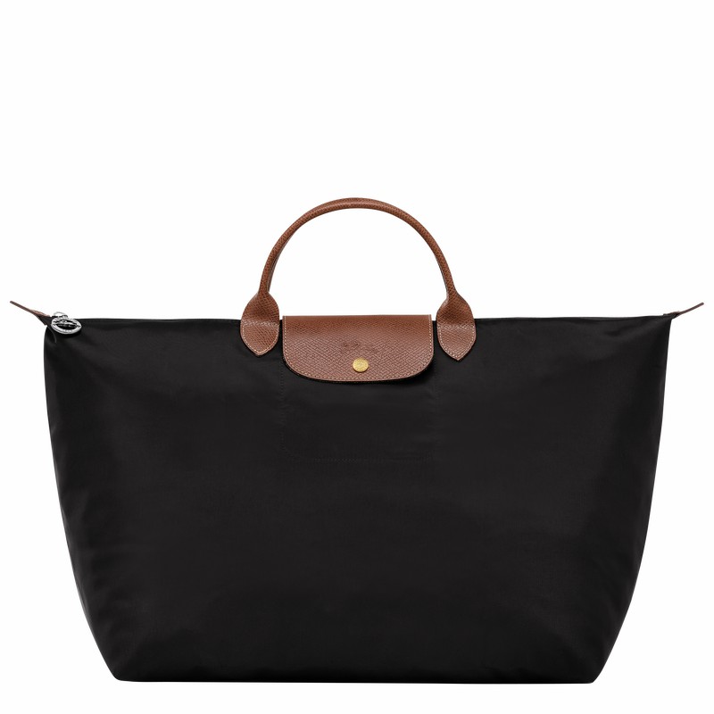 Torby Podróżne Longchamp Le Pliage Original S Męskie Czarne Polska | L1624089001-