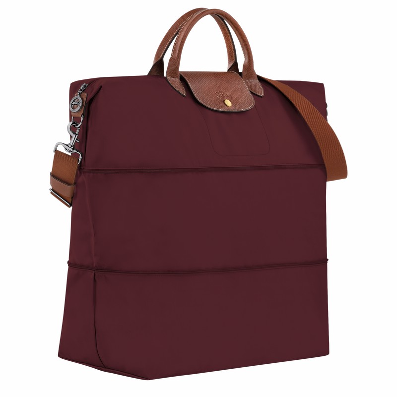 Torby Podróżne Longchamp Le Pliage Original expandable Męskie Bordowe Polska | L1911089P87-