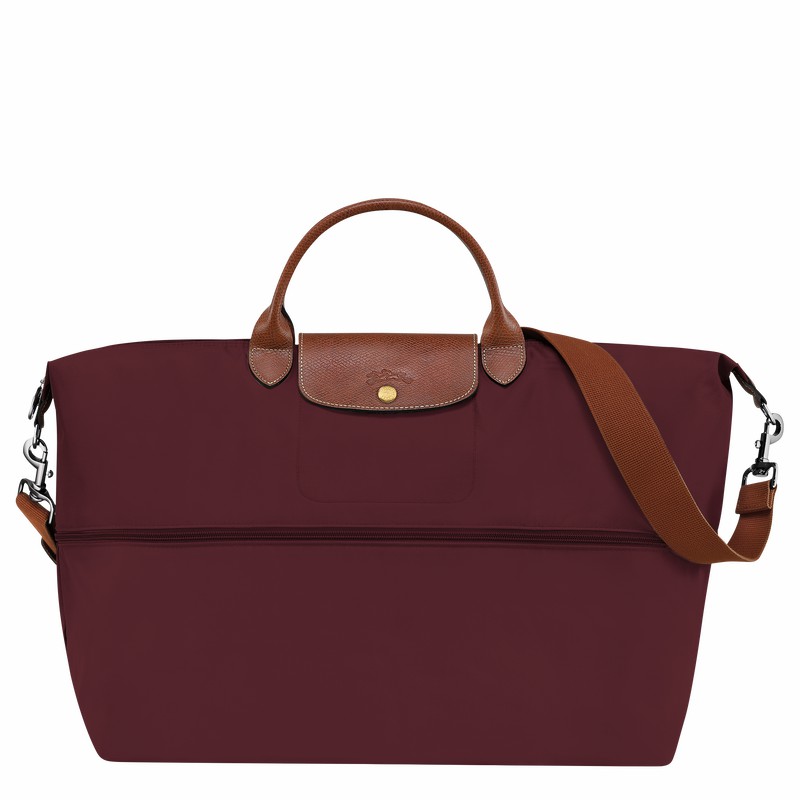 Torby Podróżne Longchamp Le Pliage Original expandable Męskie Bordowe Polska | L1911089P87-