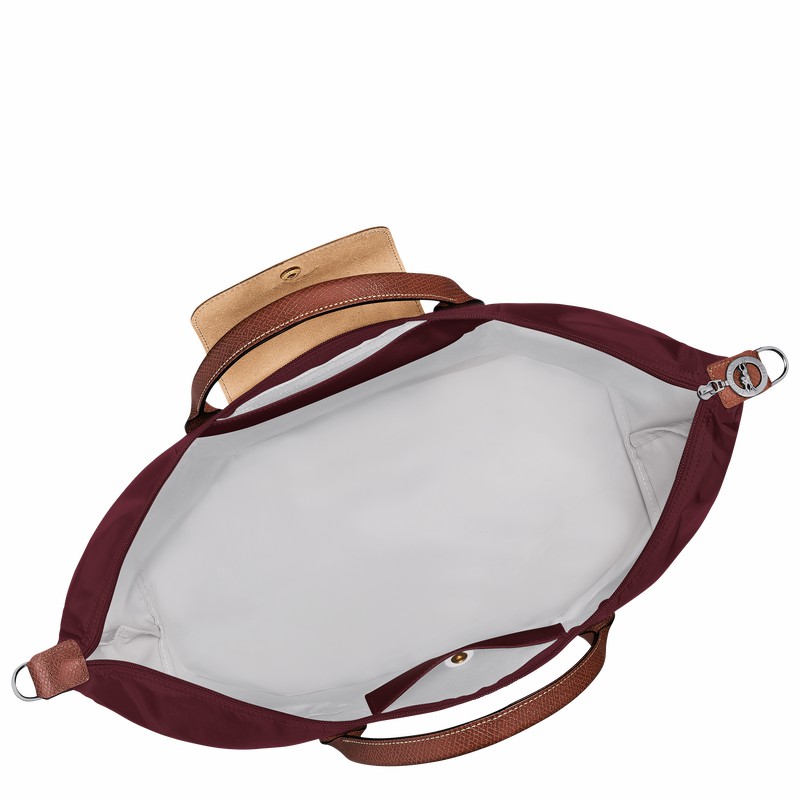 Torby Podróżne Longchamp Le Pliage Original expandable Męskie Bordowe Polska | L1911089P87-