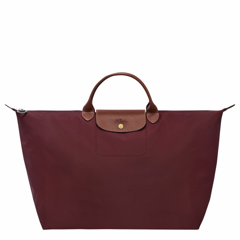 Torby Podróżne Longchamp Le Pliage Original S Damskie Bordowe Polska | L1624089P87