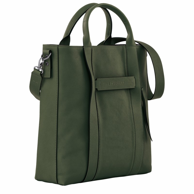 Torby Tote Longchamp 3D L Damskie Khaki Polska | 20052HCV292