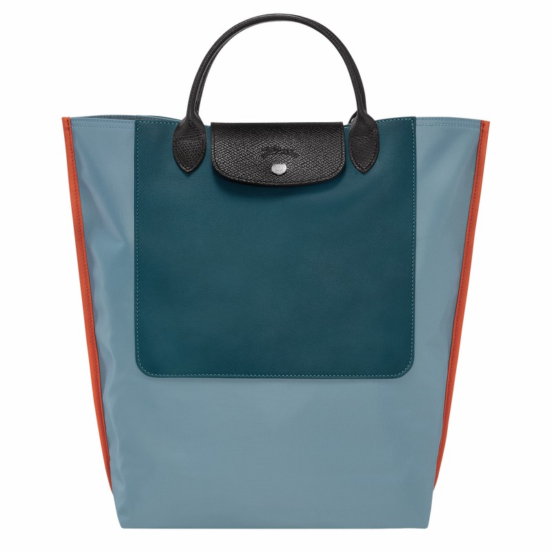 Torby Tote Longchamp Cabas Longchamp M Damskie Niebieskie Polska | 10264093427