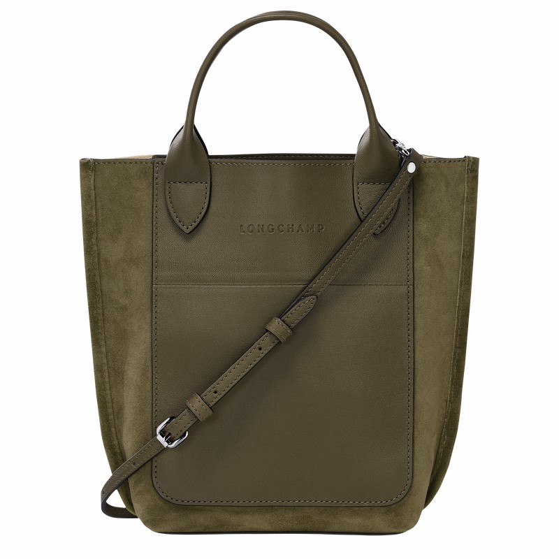 Torby Tote Longchamp Cabas Longchamp XS Damskie Khaki Polska | 10276HFO292