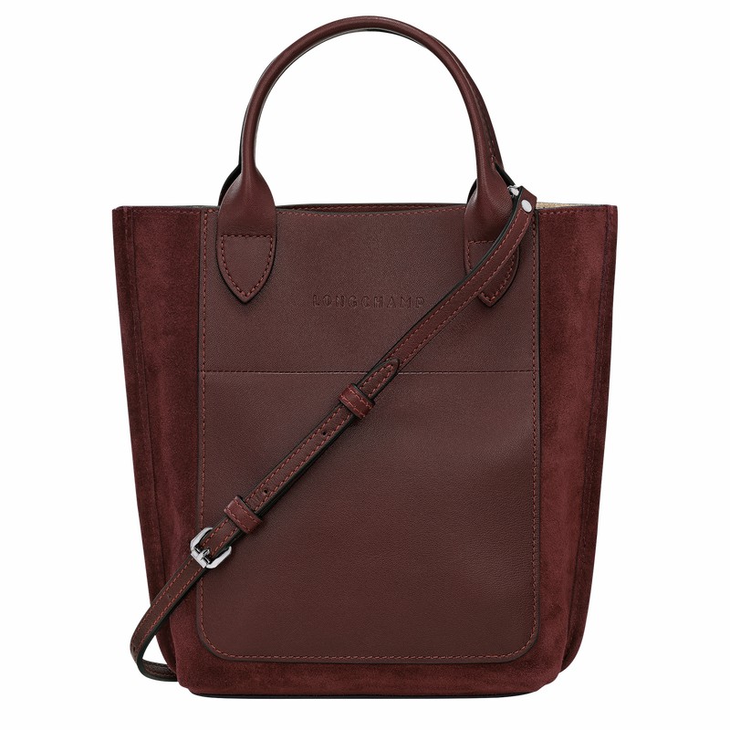 Torby Tote Longchamp Cabas Longchamp XS Damskie Bordowe Polska | 10276HFO009