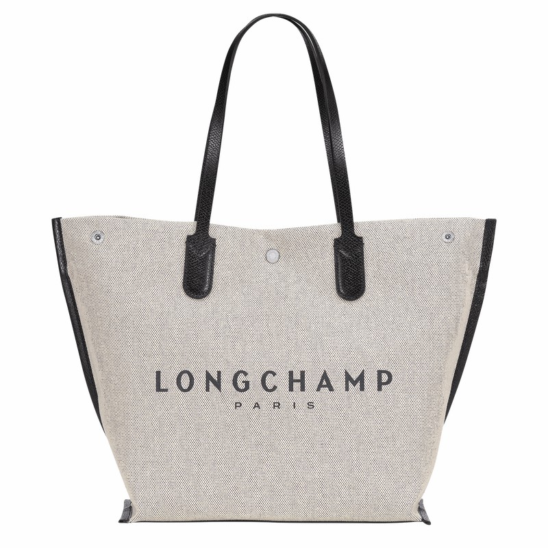 Torby Tote Longchamp Essential L Damskie Białe Polska | 10090HSG037