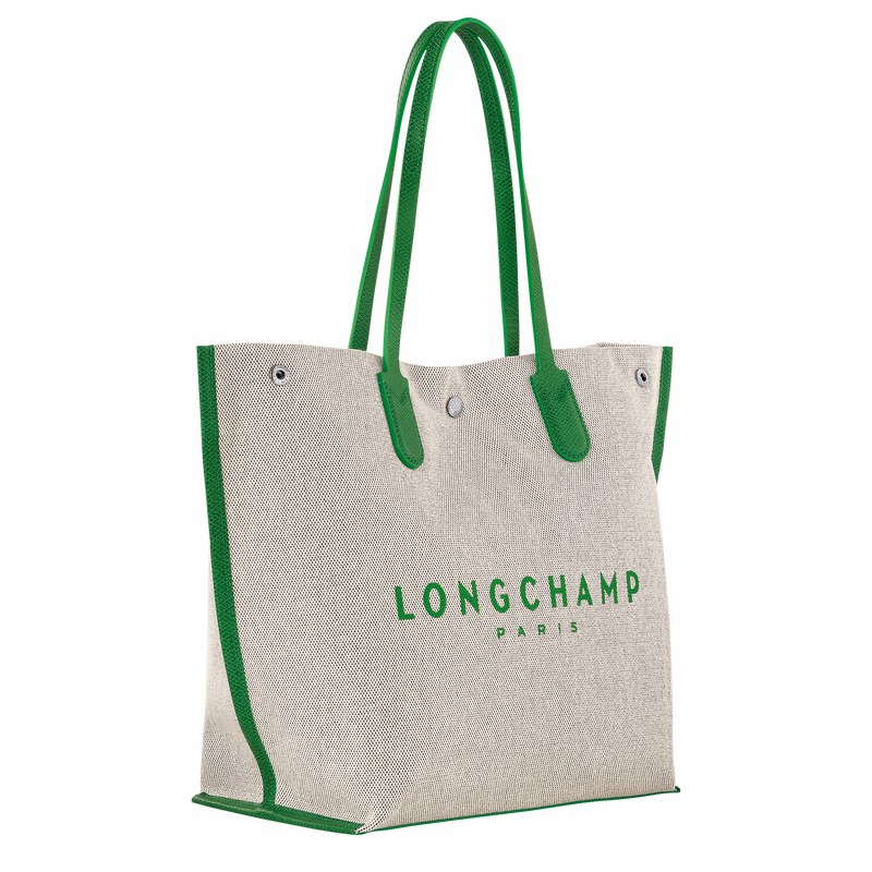 Torby Tote Longchamp Essential L Damskie Zielone Polska | 10090HSG129