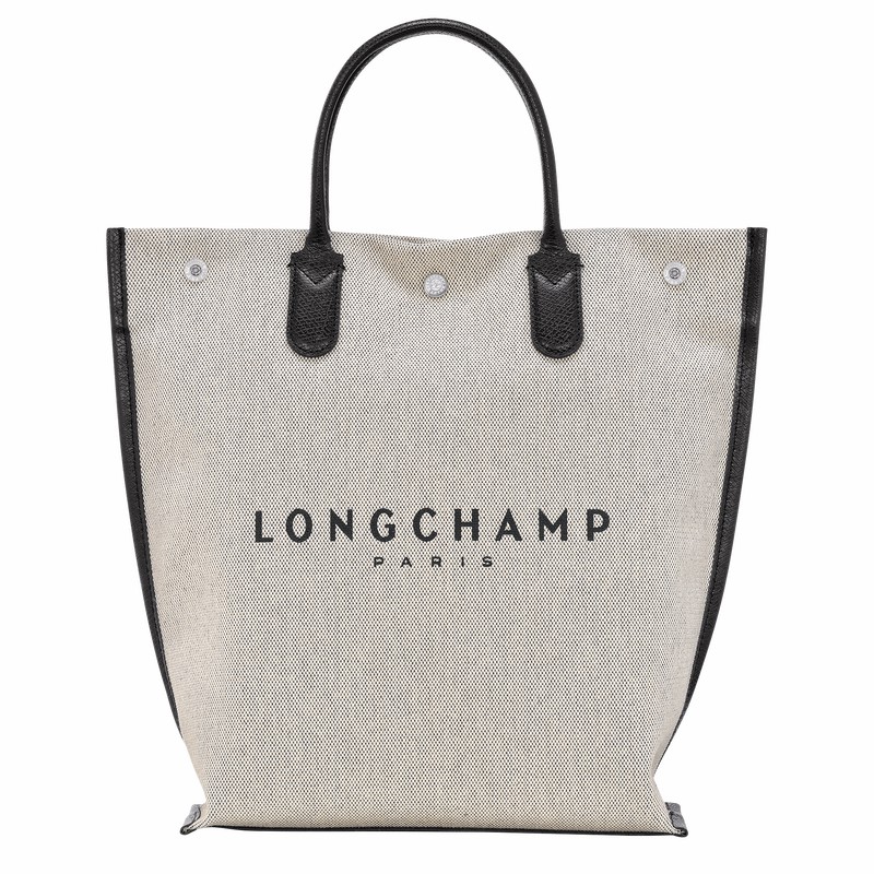 Torby Tote Longchamp Essential M Damskie Białe Polska | 10211HSG037