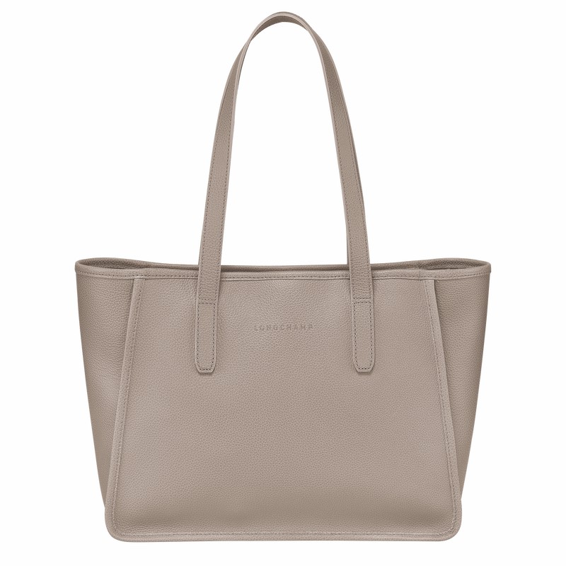 Torby Tote Longchamp Le FOULONNÉ L Damskie Szare Polska | 10190021P55