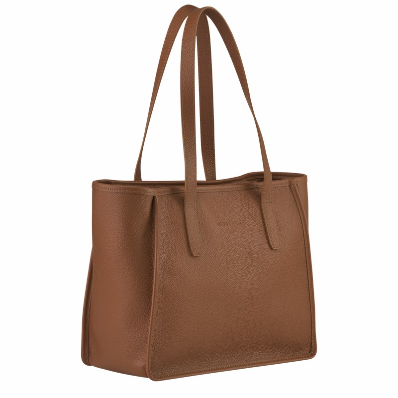 Torby Tote Longchamp Le FOULONNÉ L Damskie Caramel Polska | 10190021121