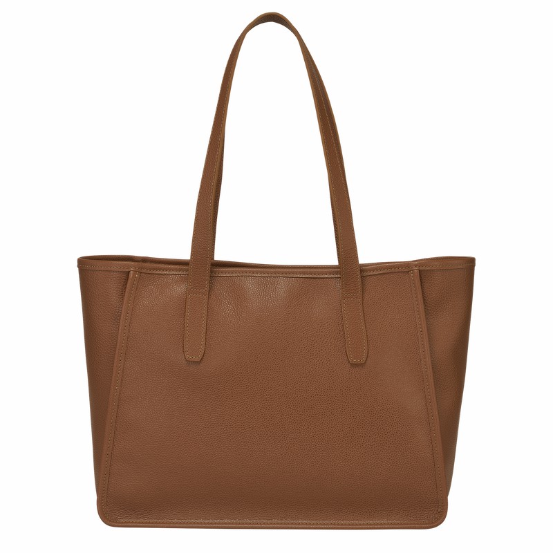 Torby Tote Longchamp Le FOULONNÉ L Damskie Caramel Polska | 10190021121