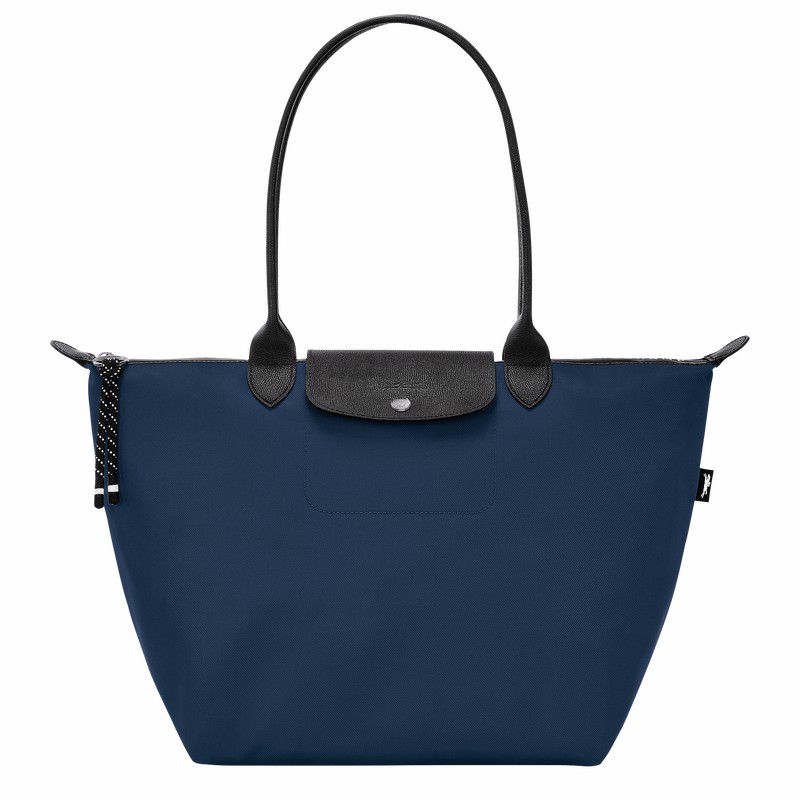 Torby Tote Longchamp Le Pliage Energy L Damskie Granatowe Polska | L1899HSR006