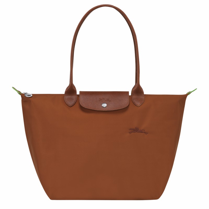 Torby Tote Longchamp Le Pliage Green L Damskie Brązowe Polska | L1899919504