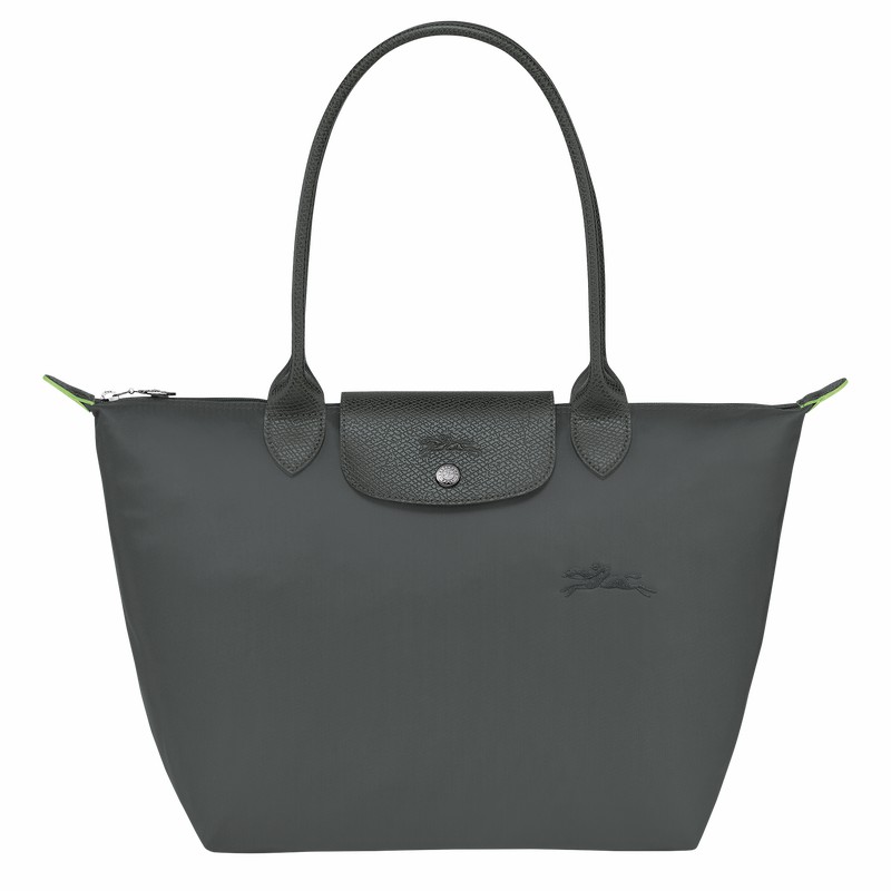 Torby Tote Longchamp Le Pliage Green M Damskie Jasny Szare Polska | L2605919P66