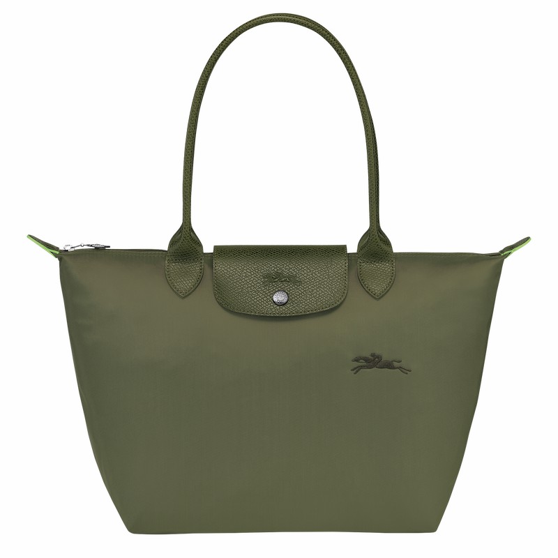 Torby Tote Longchamp Le Pliage Green M Damskie Zielone Polska | L2605919479