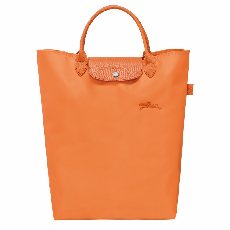 Torby Tote Longchamp Le Pliage Green M Męskie Pomarańczowe Polska | 10168919P54-