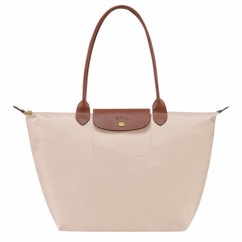 Torby Tote Longchamp Le Pliage Original L Damskie Białe Polska | L1899089P71