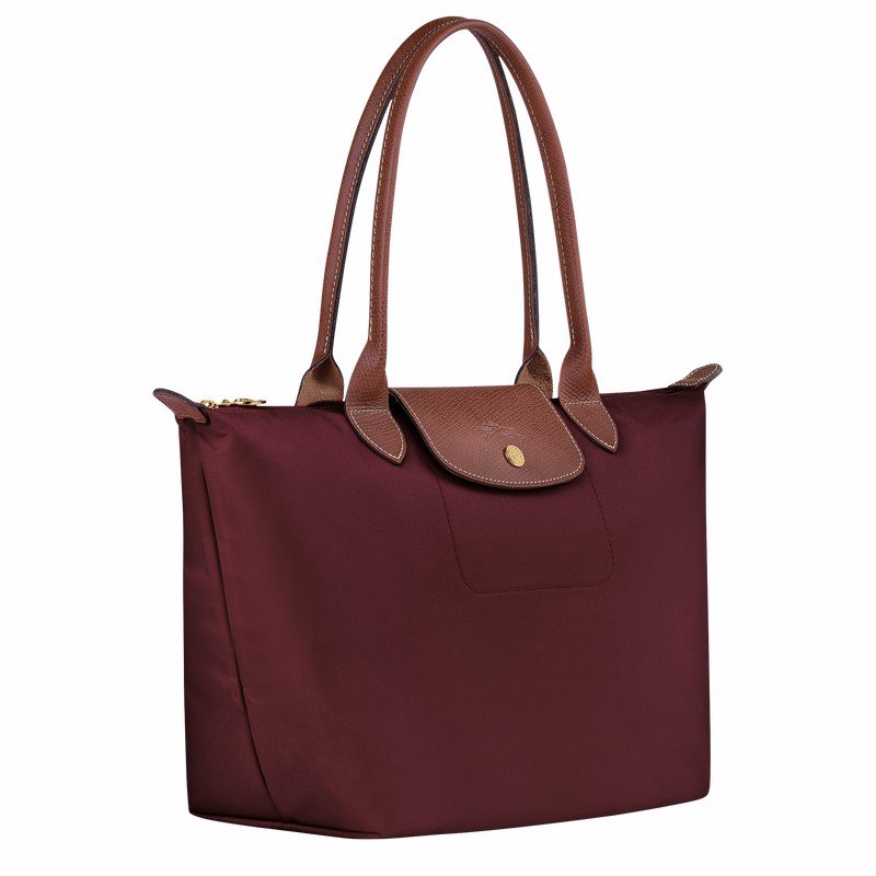 Torby Tote Longchamp Le Pliage Original M Damskie Bordowe Polska | L2605089P87