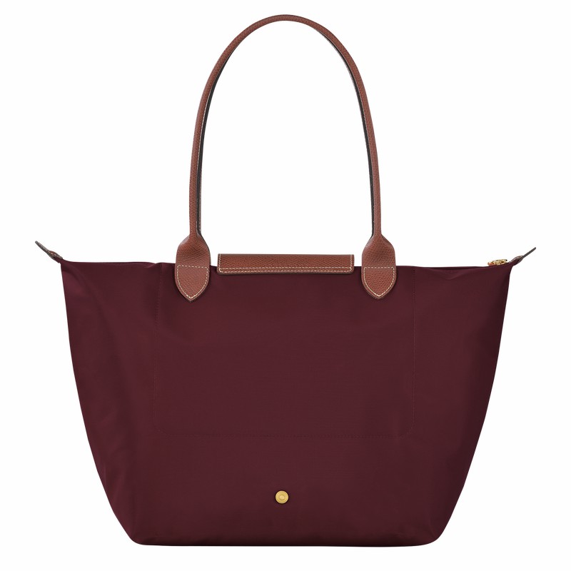 Torby Tote Longchamp Le Pliage Original L Damskie Bordowe Polska | L1899089P87