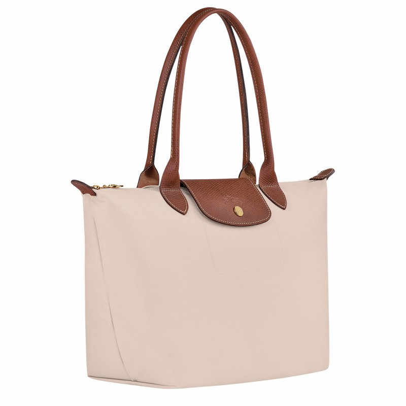 Torby Tote Longchamp Le Pliage Original M Damskie Białe Polska | L2605089P71