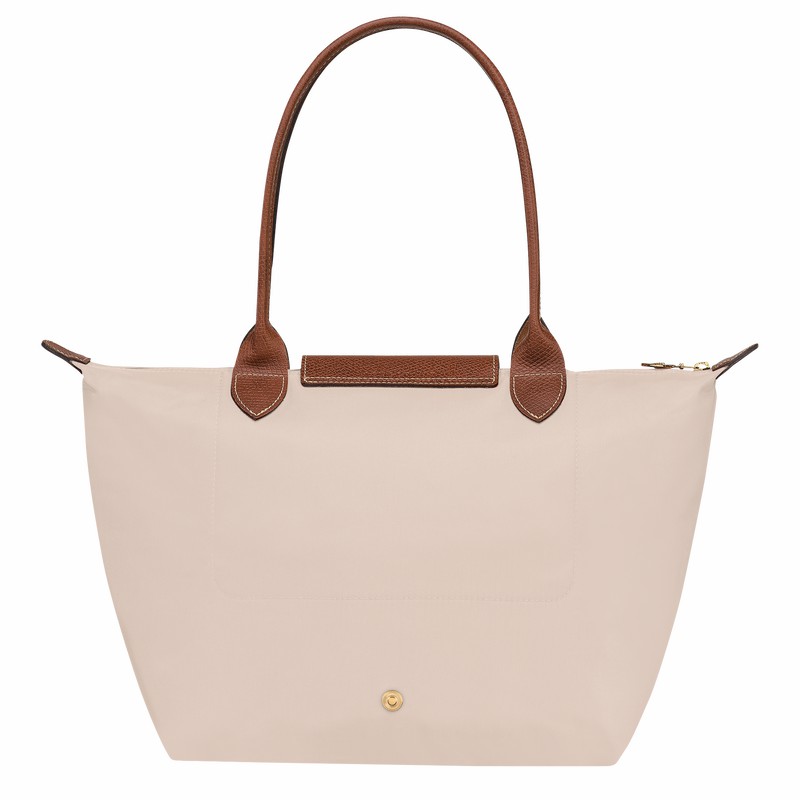 Torby Tote Longchamp Le Pliage Original M Damskie Białe Polska | L2605089P71