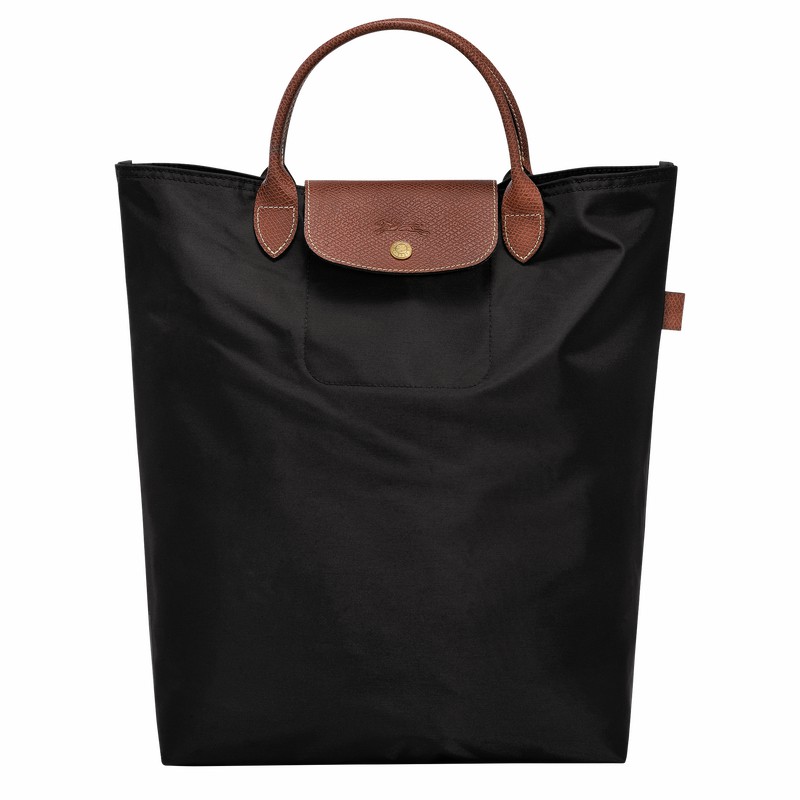 Torby Tote Longchamp Le Pliage Original M Damskie Czarne Polska | 10168089001