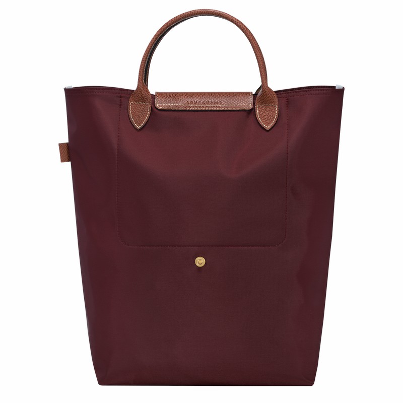 Torby Tote Longchamp Le Pliage Original M Damskie Bordowe Polska | 10168089P87