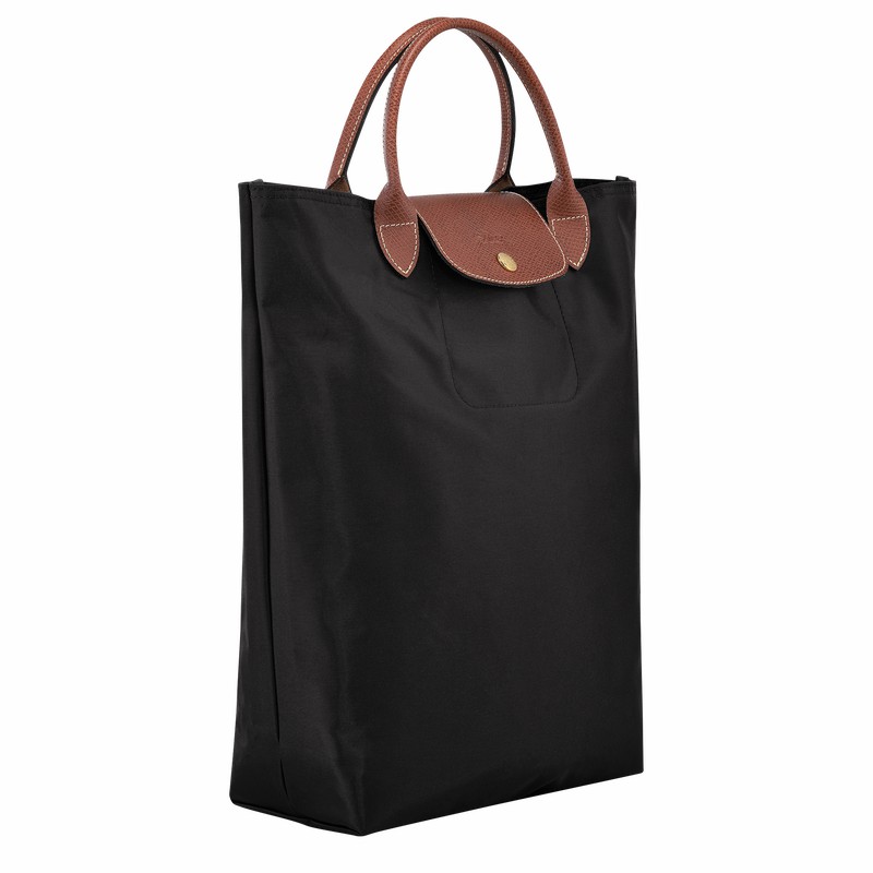 Torby Tote Longchamp Le Pliage Original M Męskie Czarne Polska | 10168089001-