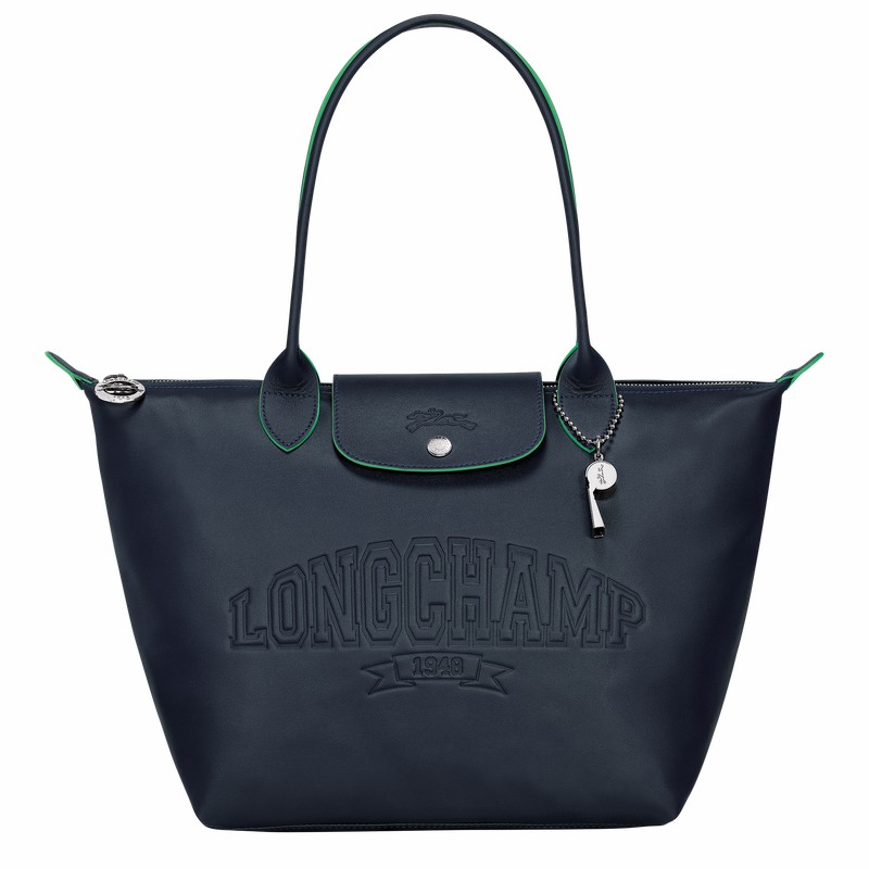 Torby Tote Longchamp Le Pliage Xtra M Damskie Granatowe Polska | L2605HEY556