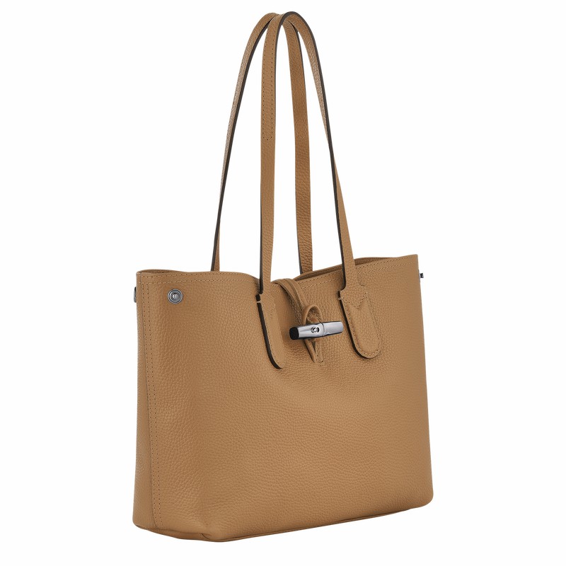 Torby Tote Longchamp Le Roseau Essential M Damskie Khaki Polska | 10183968026