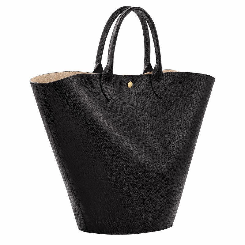 Torby Tote Longchamp ÉPURE XL Damskie Czarne Polska | 10260HYZ001