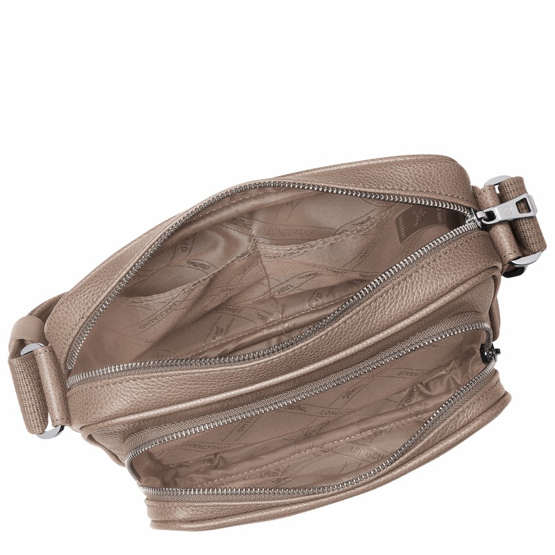 Torebka Bucket Bag Longchamp Le FOULONNÉ S Męskie Szare Polska | 20043021F78