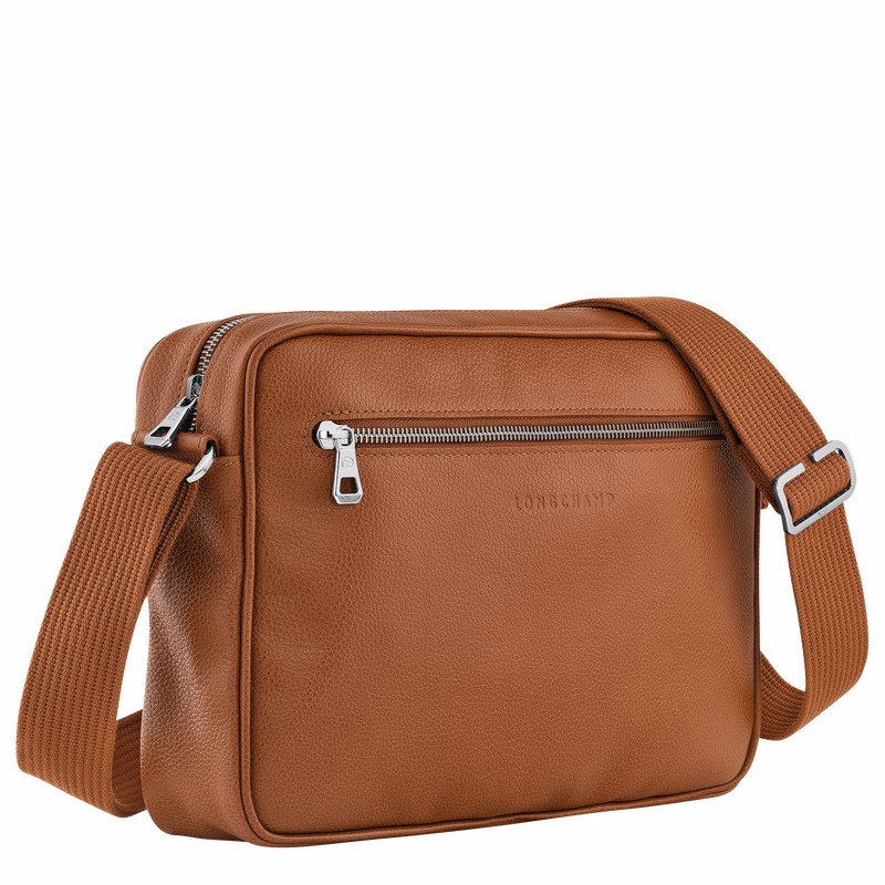 Torebka Bucket Bag Longchamp Le FOULONNÉ M Męskie Caramel Polska | 20044021F72